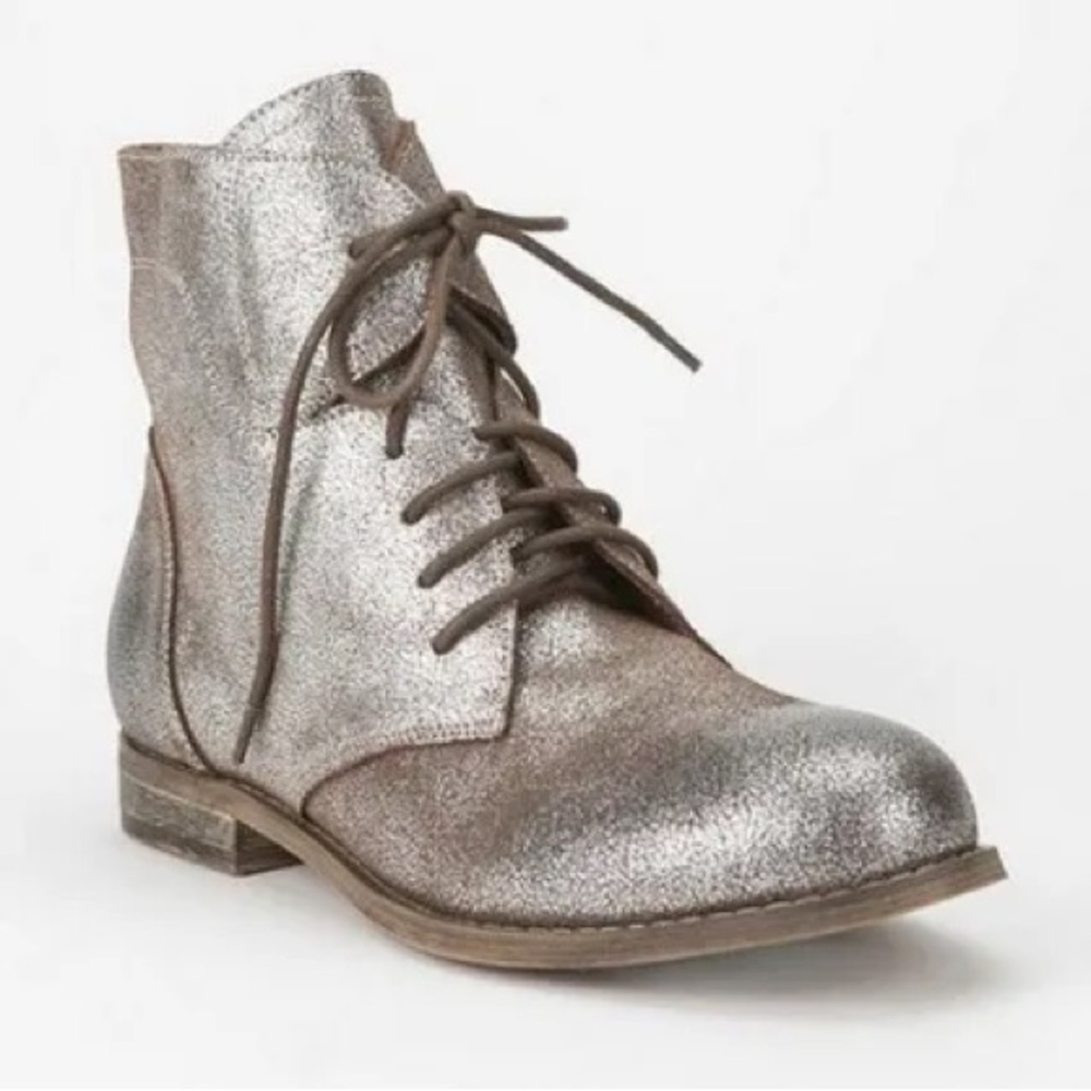 Urban Outfitters Ecote Metallic Ankle Boot